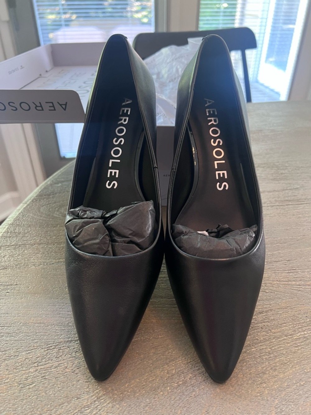 AEROSOLES Rana Kitten Heel Women's Pump Black NWOT - Picture 4 of 9